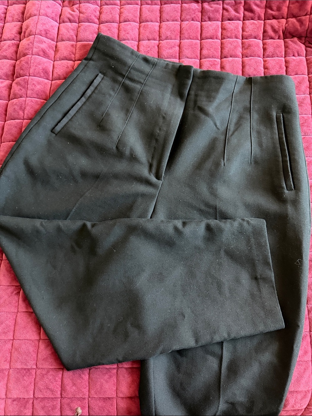 Zara Men's Black Dress Pants - Tailored Flat-Front